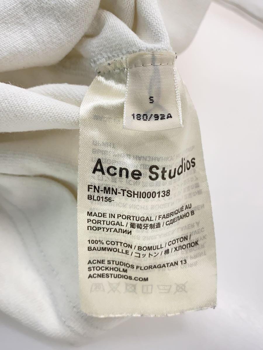 Acne Studios(Acne)◆REVERSE LOGO TEE(リバースロゴTシャツ)/S/コットン/WHT/FN-MN-TSHI000138_画像4