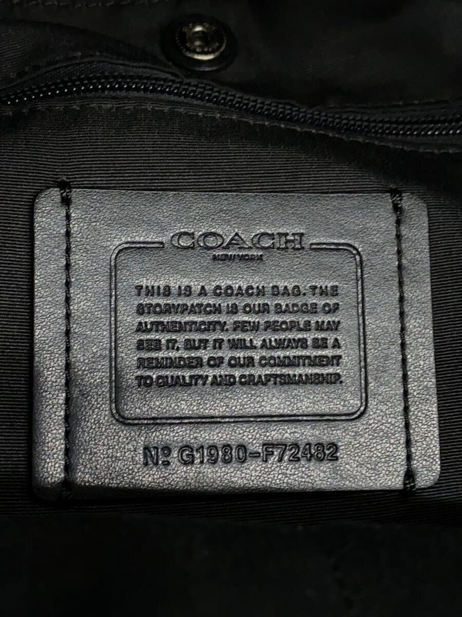 COACH◆リュック/レザー/GRY/総柄/F72482_画像5