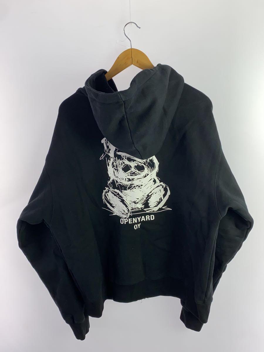 OY◆SKETCH ODOLLY HOODIE ZIP UP/ジップパーカー/1/コットン/BLK_画像2