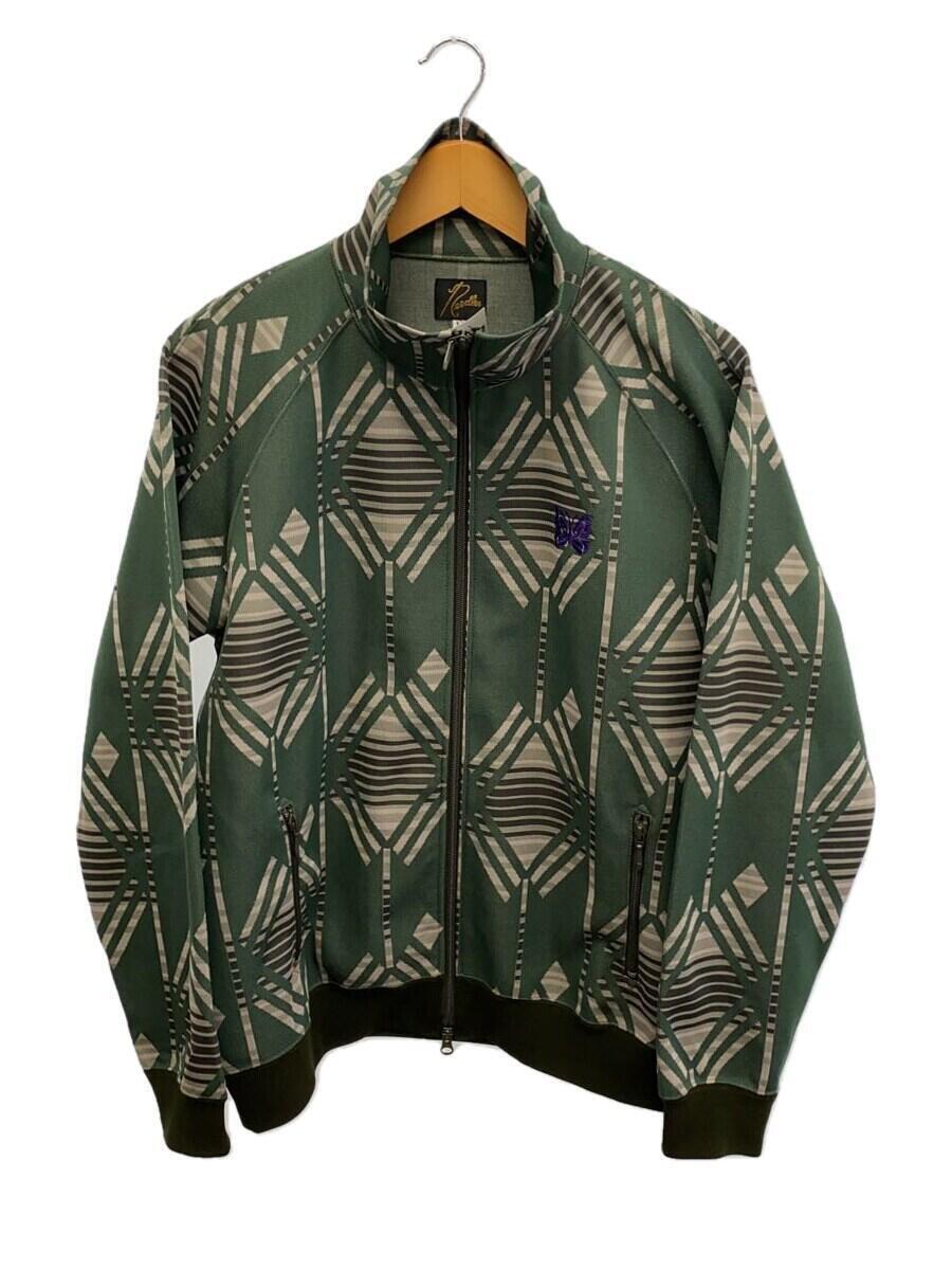 Needles◆23AW/Track Jacket - Poly Jq/ジャケット/L/ポリエステル/グリーン/NS242_画像1