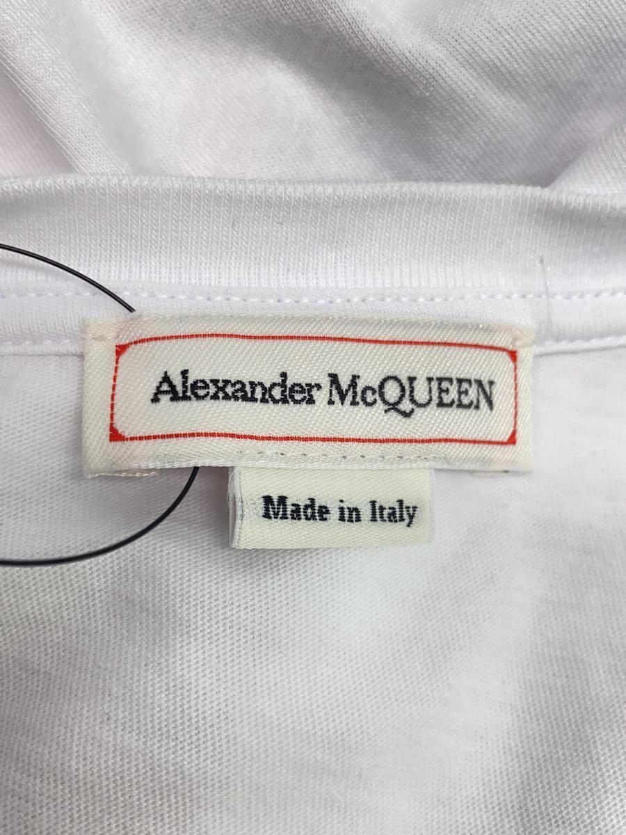 Alexander McQueen◆Tシャツ/M/コットン/WHT/スカルプリント_画像3