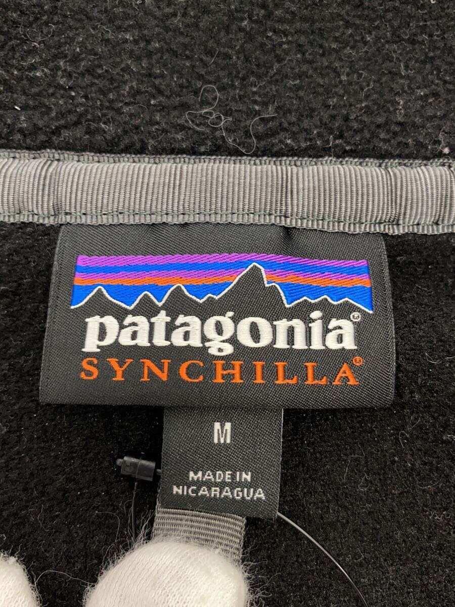 patagonia◆フリースジャケット/M/ポリエステル/BLK/25580FA21_画像3