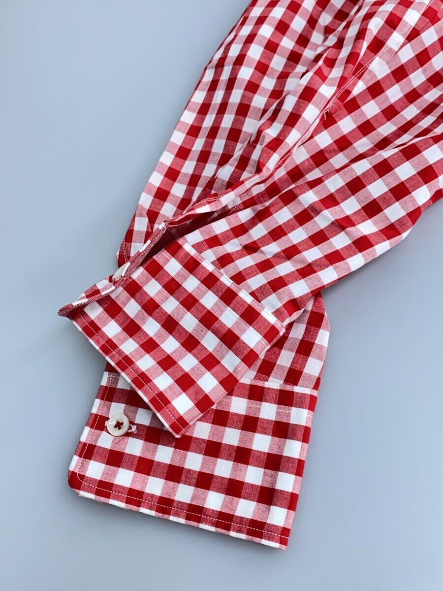 JUNYA WATANABE COMME des GARCONS MAN◆長袖シャツ/S/コットン/RED/チェック/wg-b030_画像5