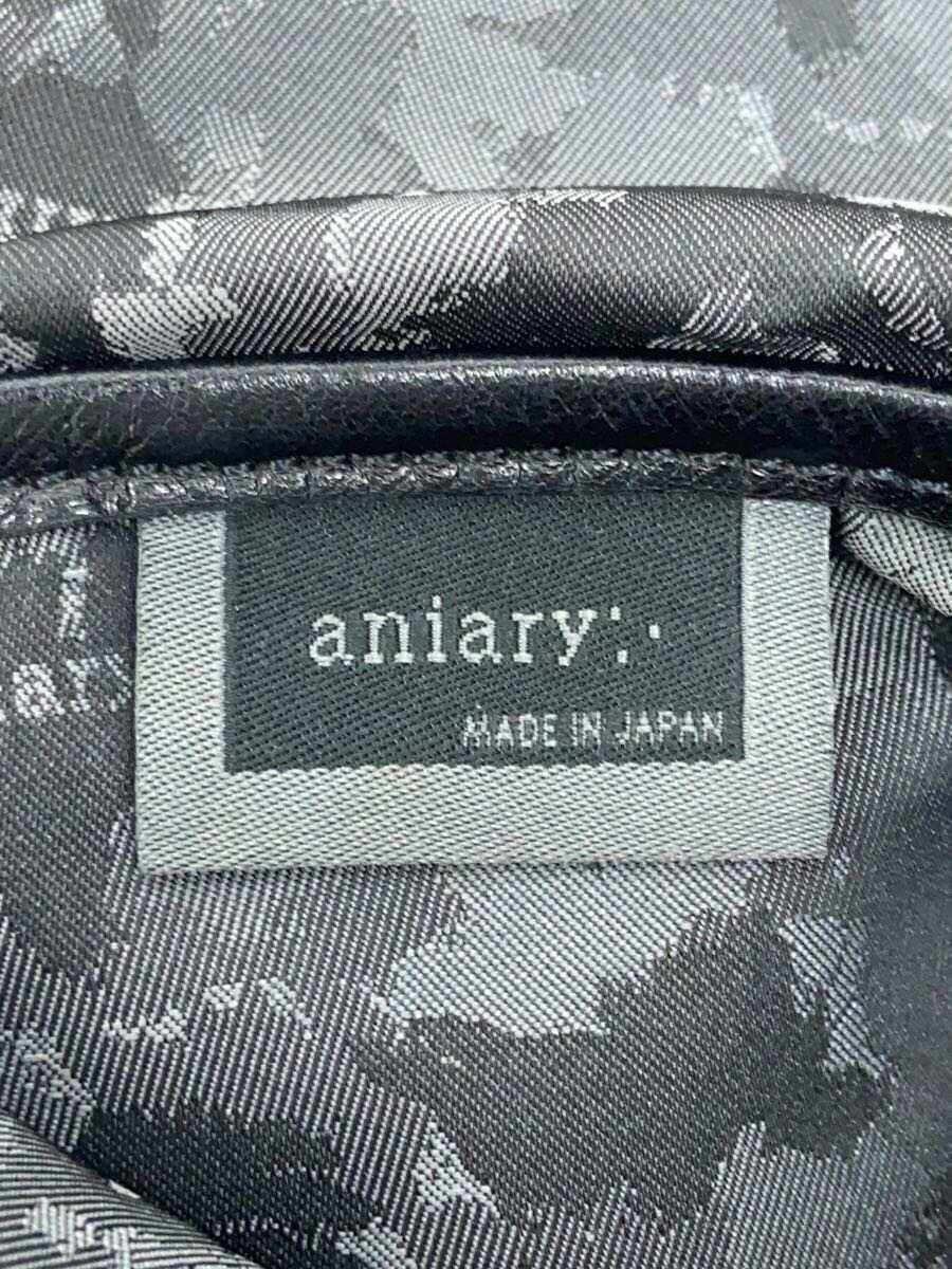 aniary◆リュック/レザー/BLK/無地_画像5