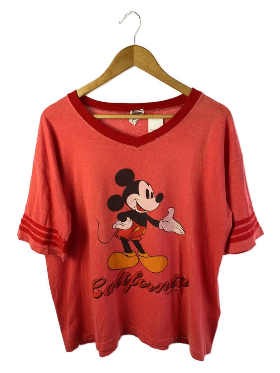 Disney VINTAGE◆Tシャツ/-/コットン/RED_画像1