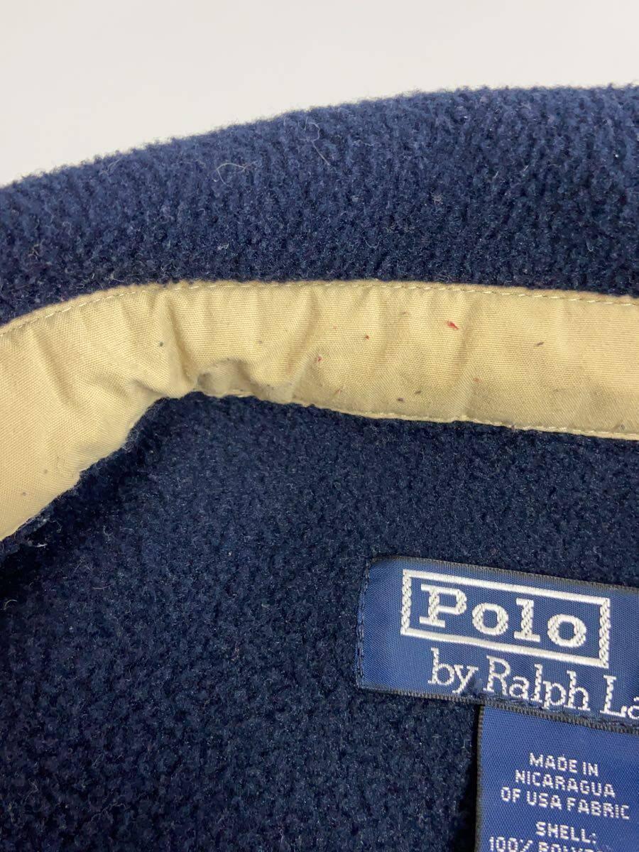 POLO RALPH LAUREN◆フリースジャケット/XL/ポリエステル/NVY_画像5