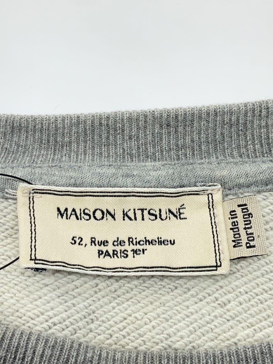 MAISON KITSUNE◆パーカー/M/コットン/GRY/プリント_画像3