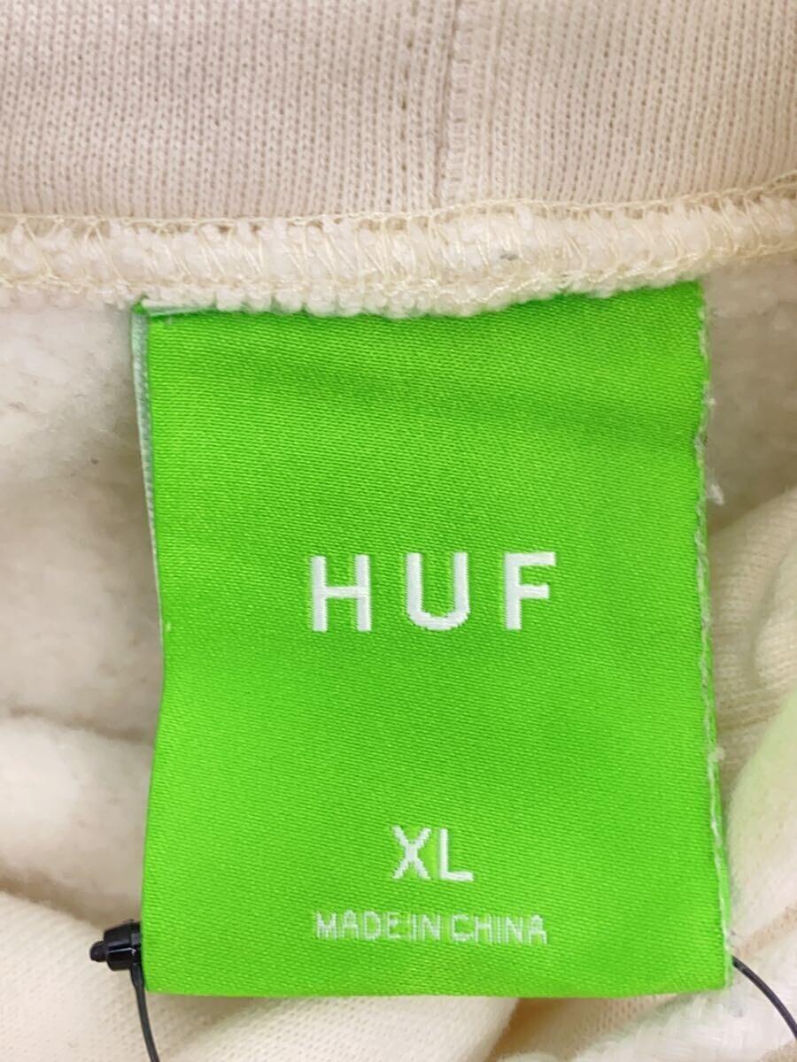 HUF◆パーカー/XL/コットン/WHT_画像3