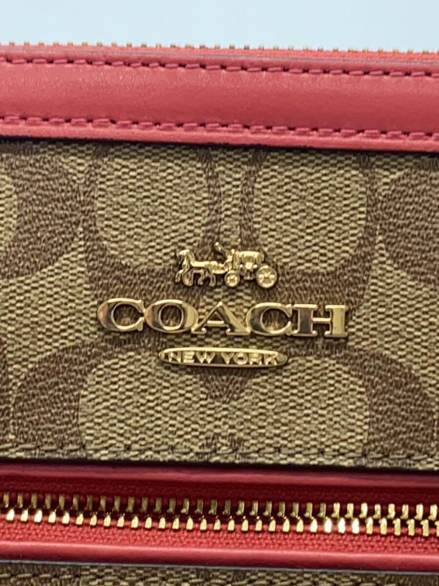 COACH◆ショルダーバッグ/レザー/CML/総柄/83607/2WAY/ローワンサッチェル_画像5