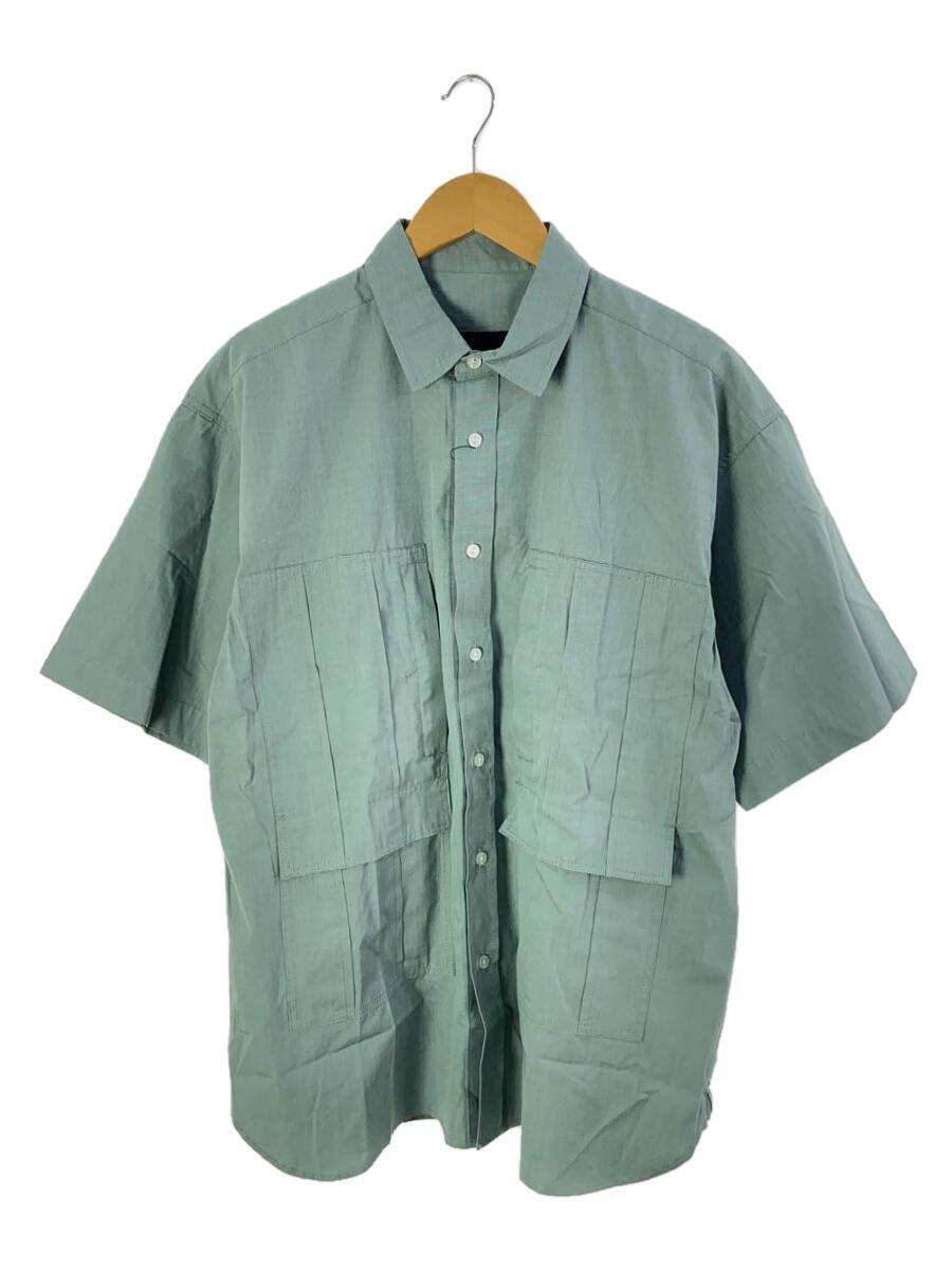 meanswhile◆21SS/Trinity Chambray S/S SH / Green/3/コットン/GRN/MW-SH21108_画像1