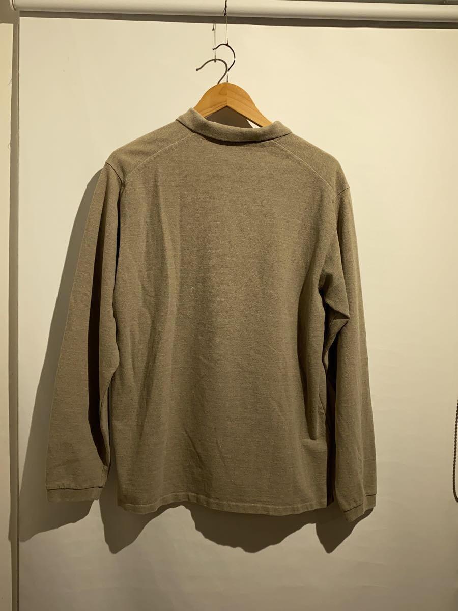 YAECA◆21ss/Long Sleeve Polo Shirt/シャツ/M/コットン/ベージュ/310014_画像2