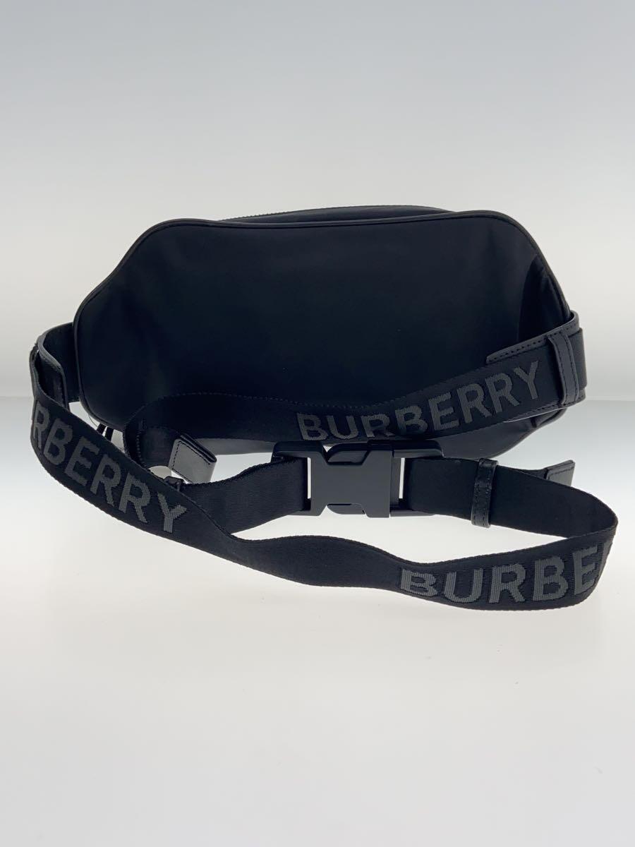 BURBERRY◆ウエストバッグ/ナイロン/BLK/8021089_画像3