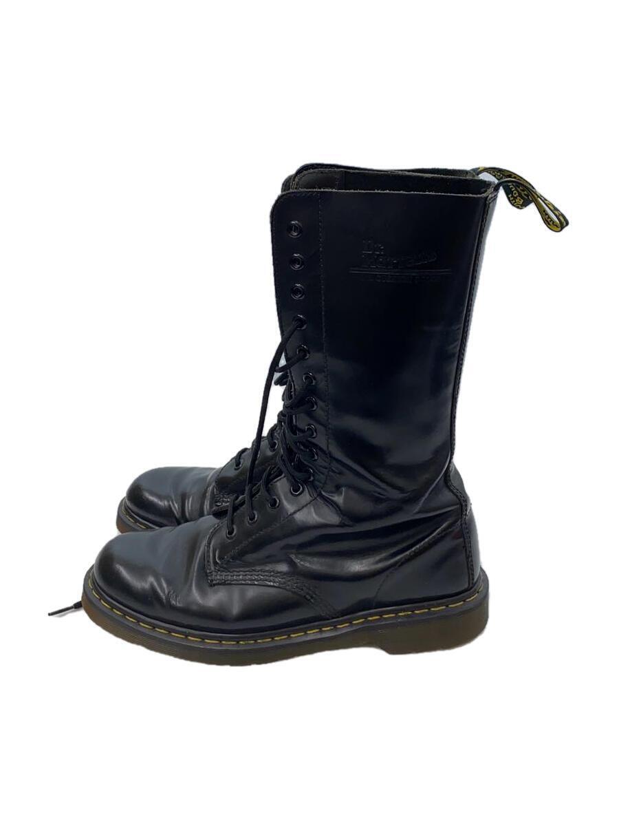 Dr.Martens◆ブーツ/-/BLK/レザー/ロングブーツ_画像1