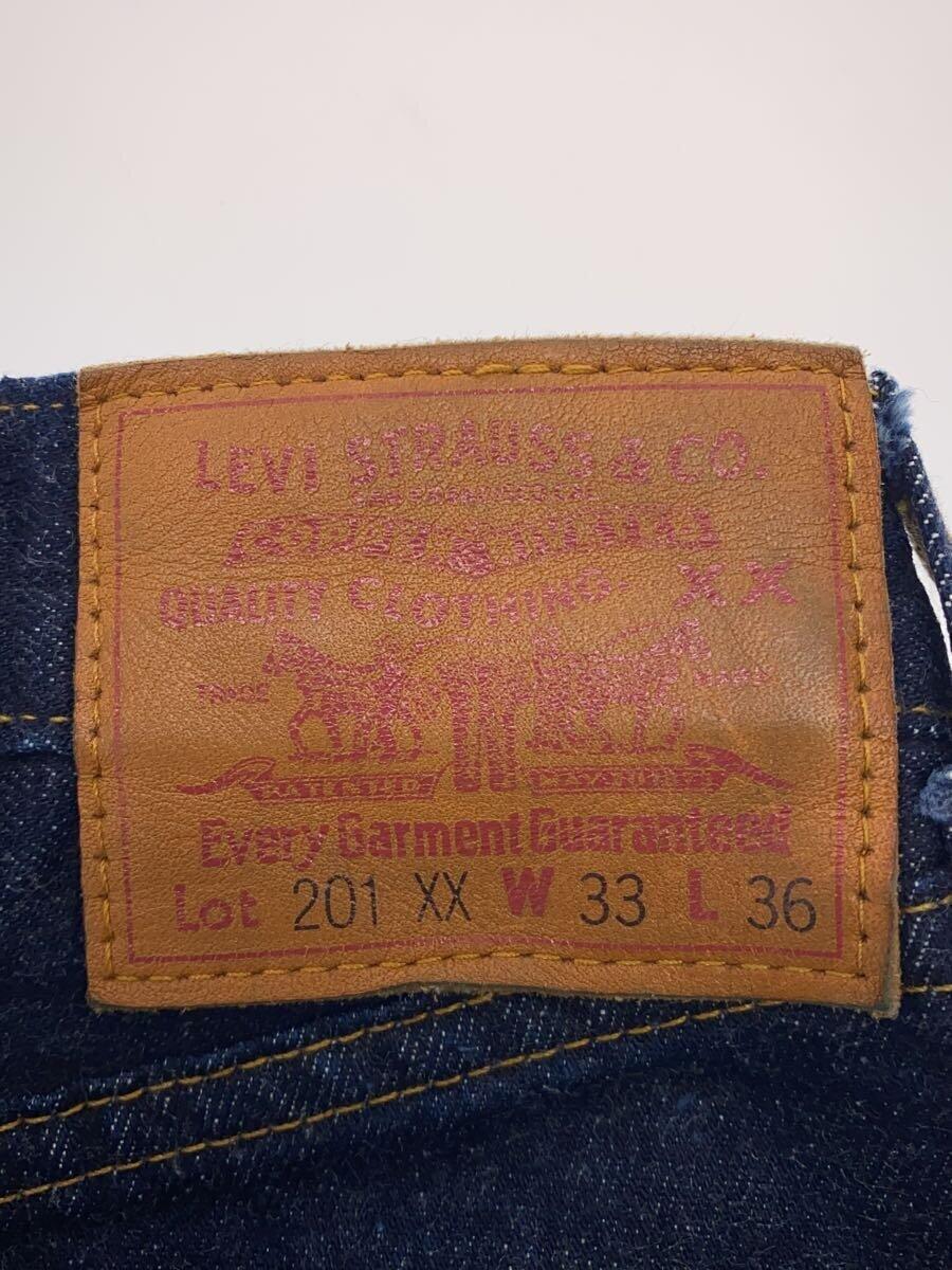 Levi’s◆90s/201XX/ボタン裏555/バレンシア/シンチバック/ストレートパンツ/33/デニム/IDGの画像4