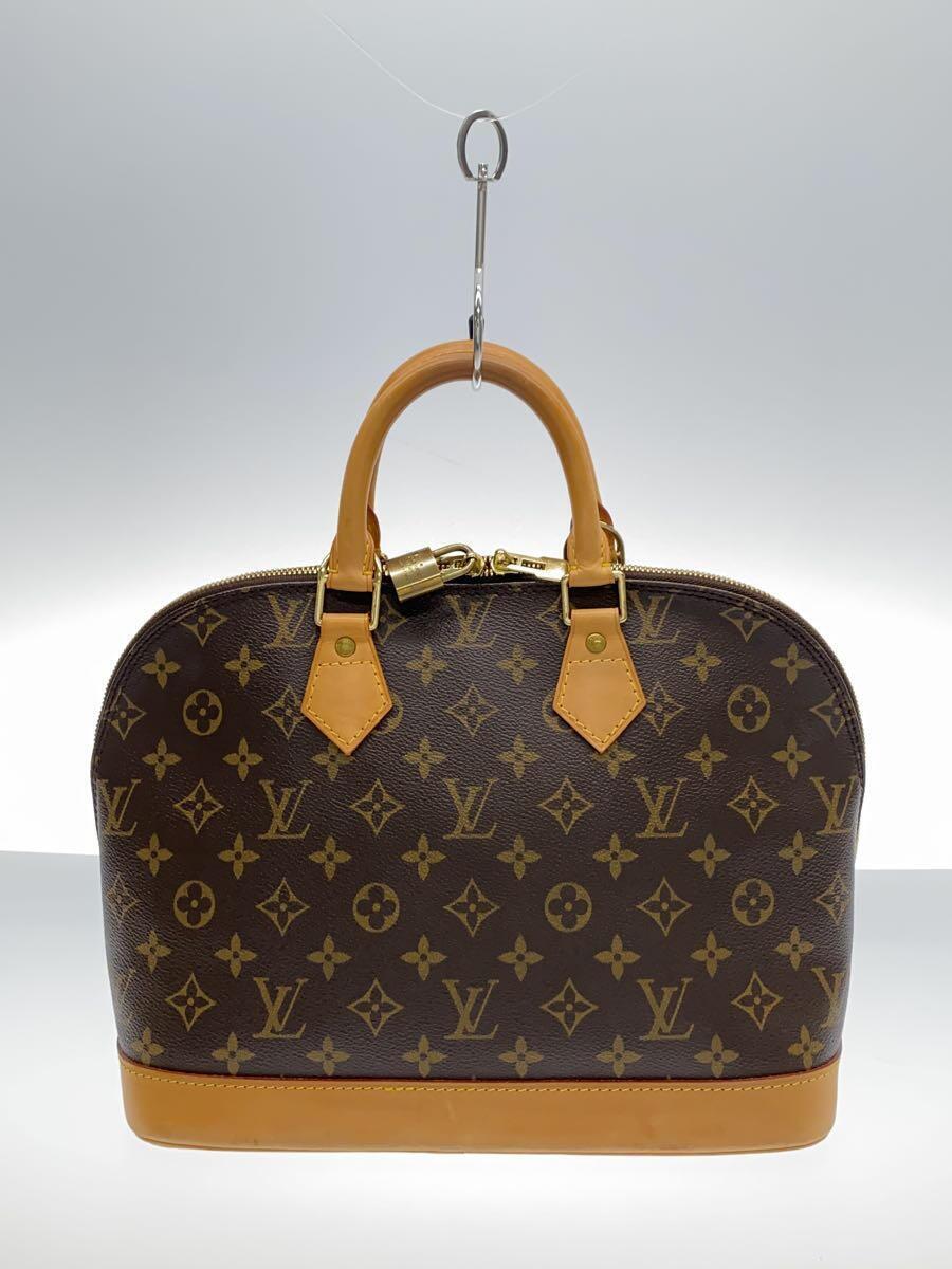 LOUIS VUITTON◆アルマ_モノグラム・キャンバス_BRW/PVC/BRW_画像3