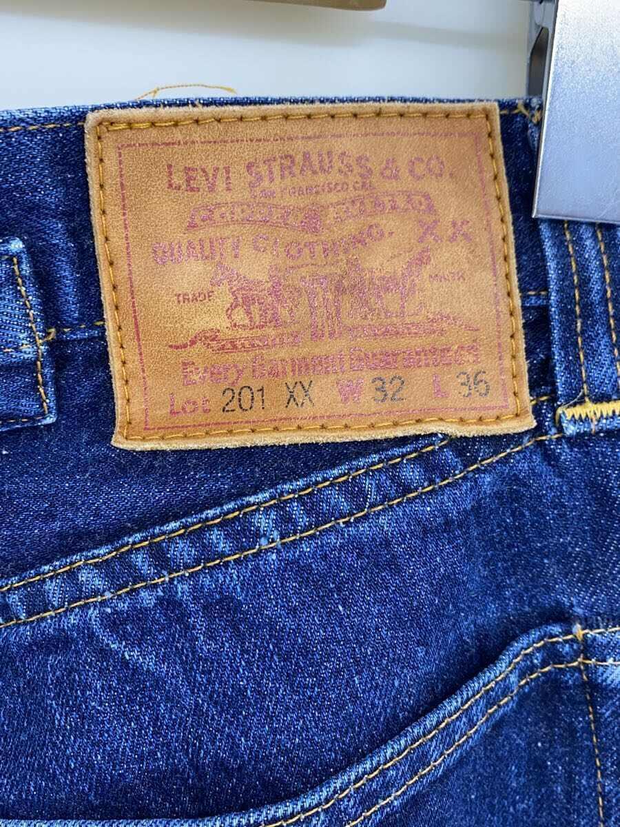 Levi’s◆201XX/米国製/バレンシア工場/ボタン裏555/32/コットン/無地_画像4