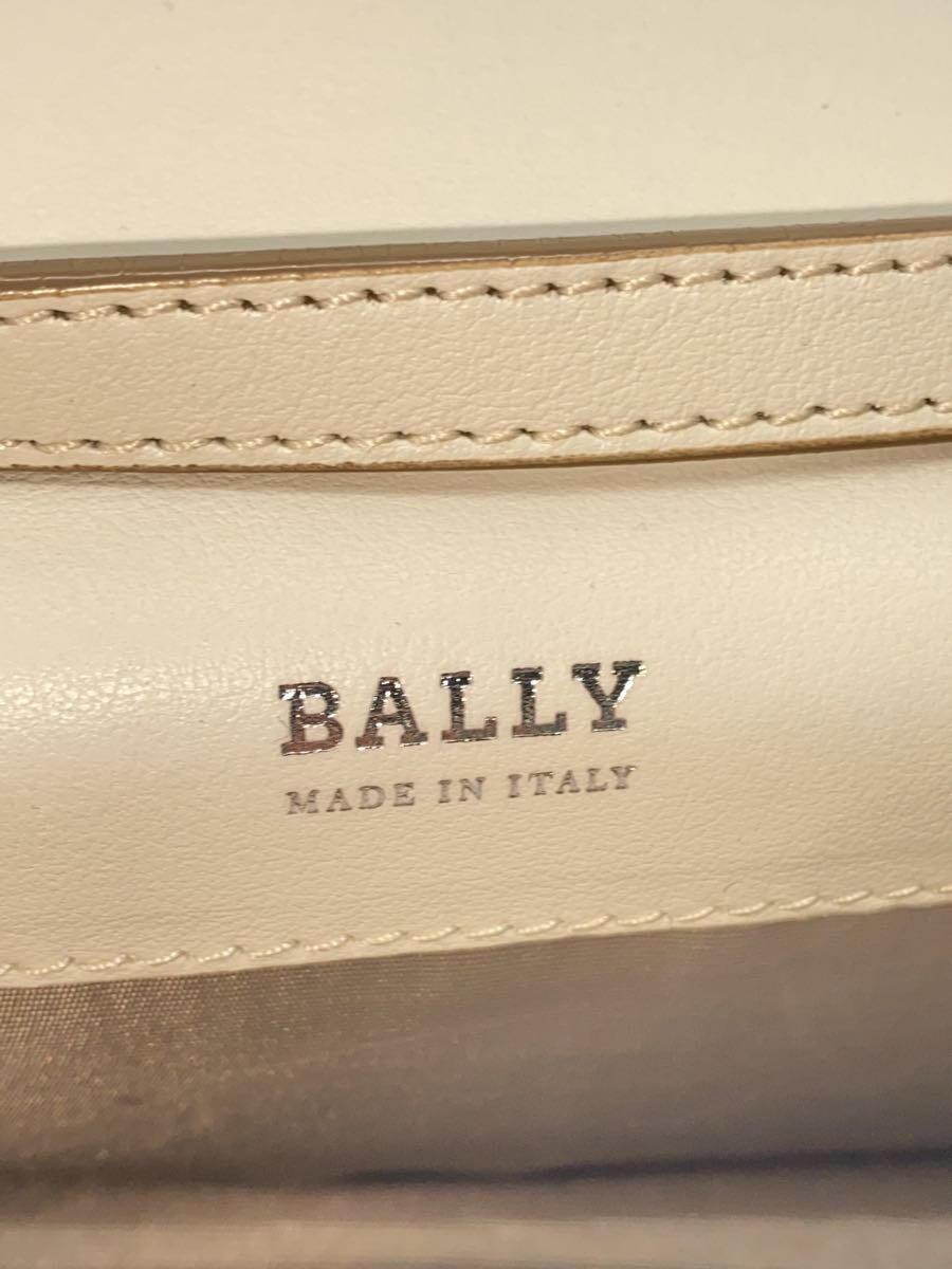 BALLY◆ショルダーバッグ/レザー/WHT_画像5