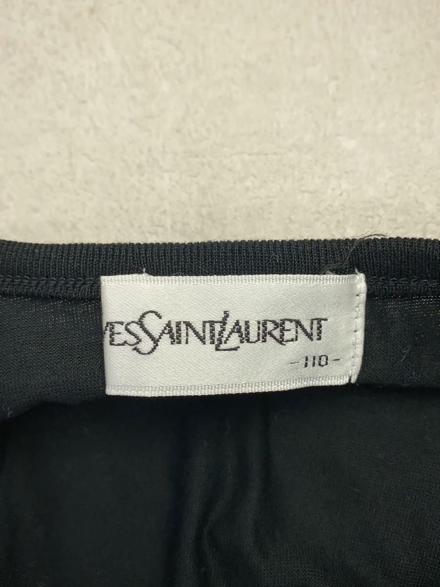 YVES SAINT LAURENT◆Tシャツ/110cm/コットン/BLK_画像3