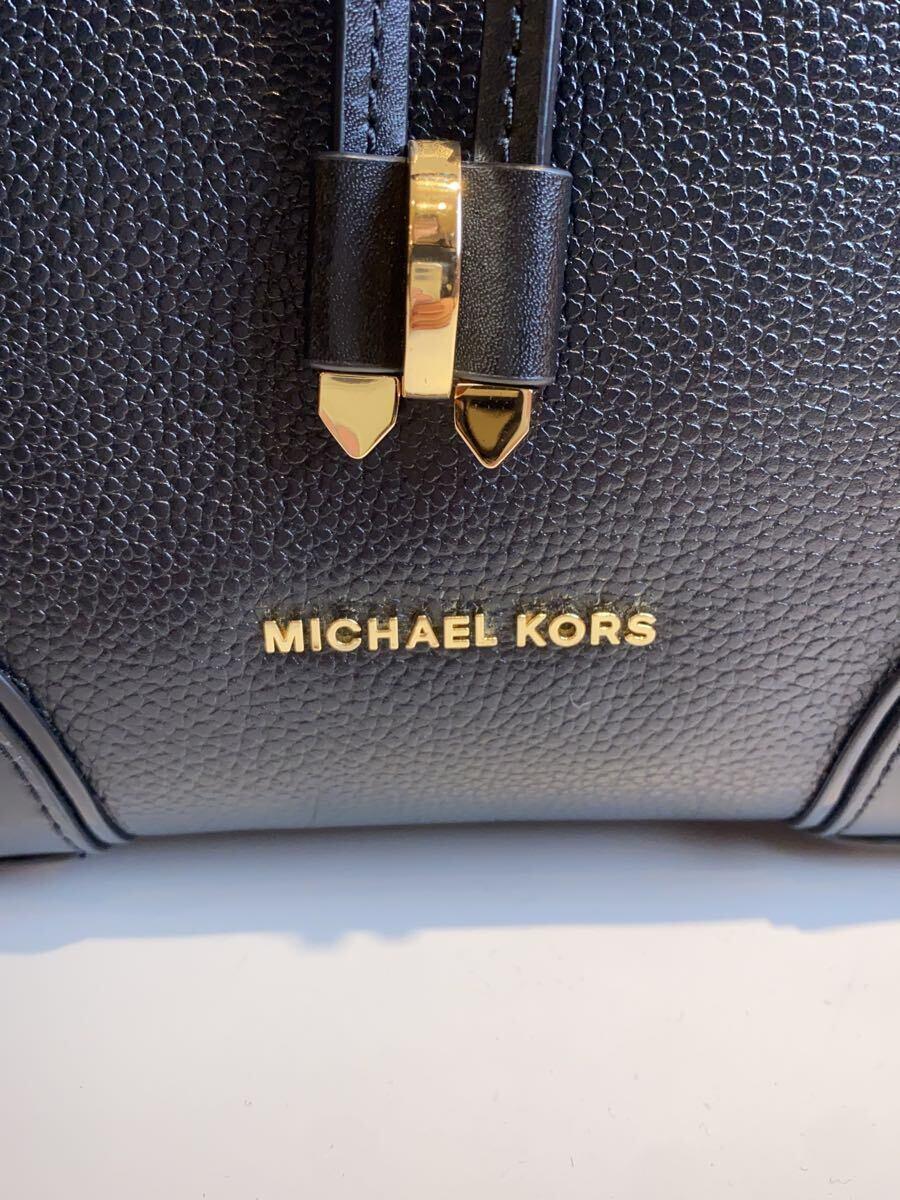 MICHAEL KORS◆バッグ/レザー/BLK/無地_画像5