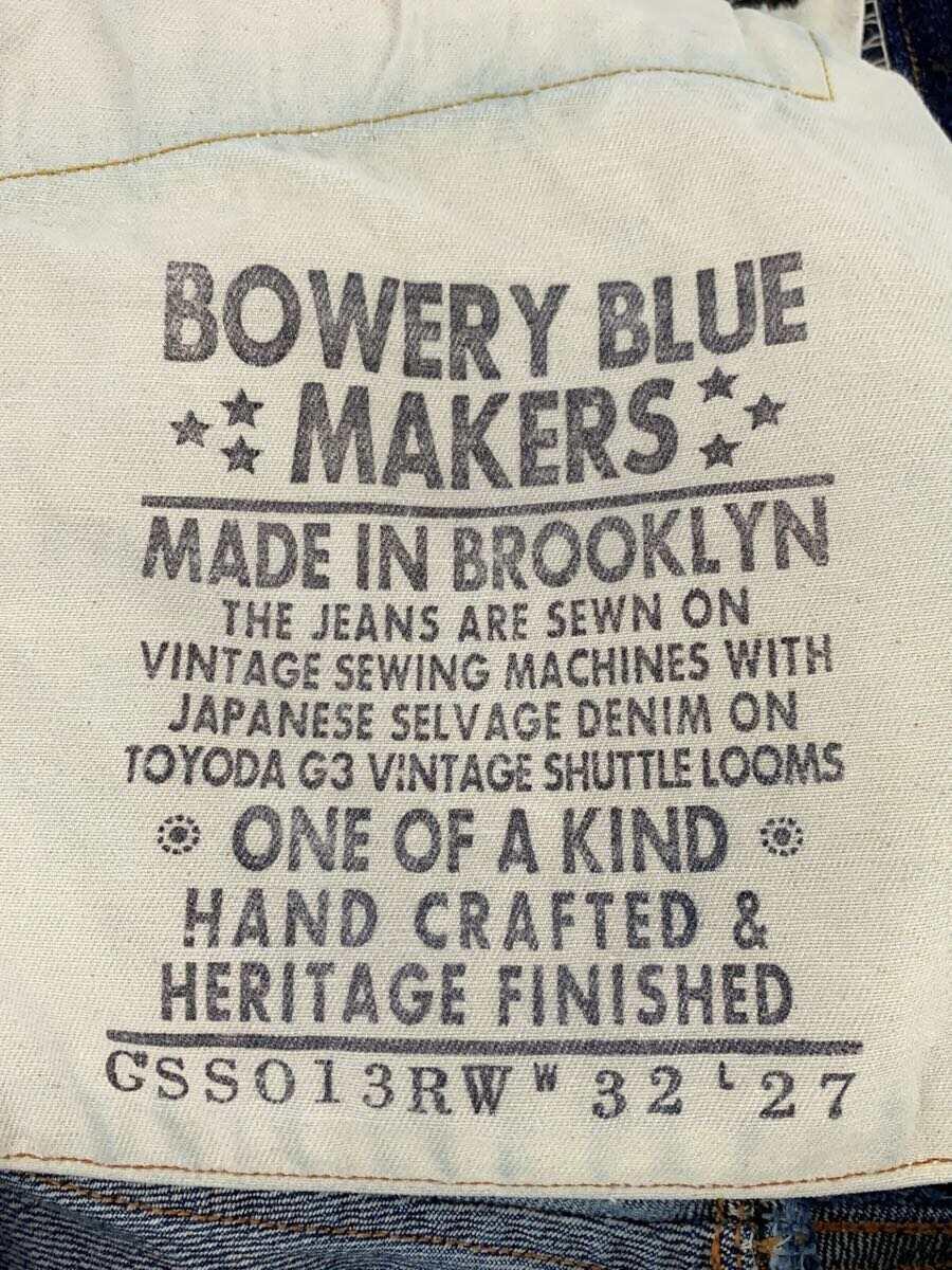 BOWERY BLUE MAKERS◆ストレートパンツ/32/コットン/IDG/GSSO13RW_画像4