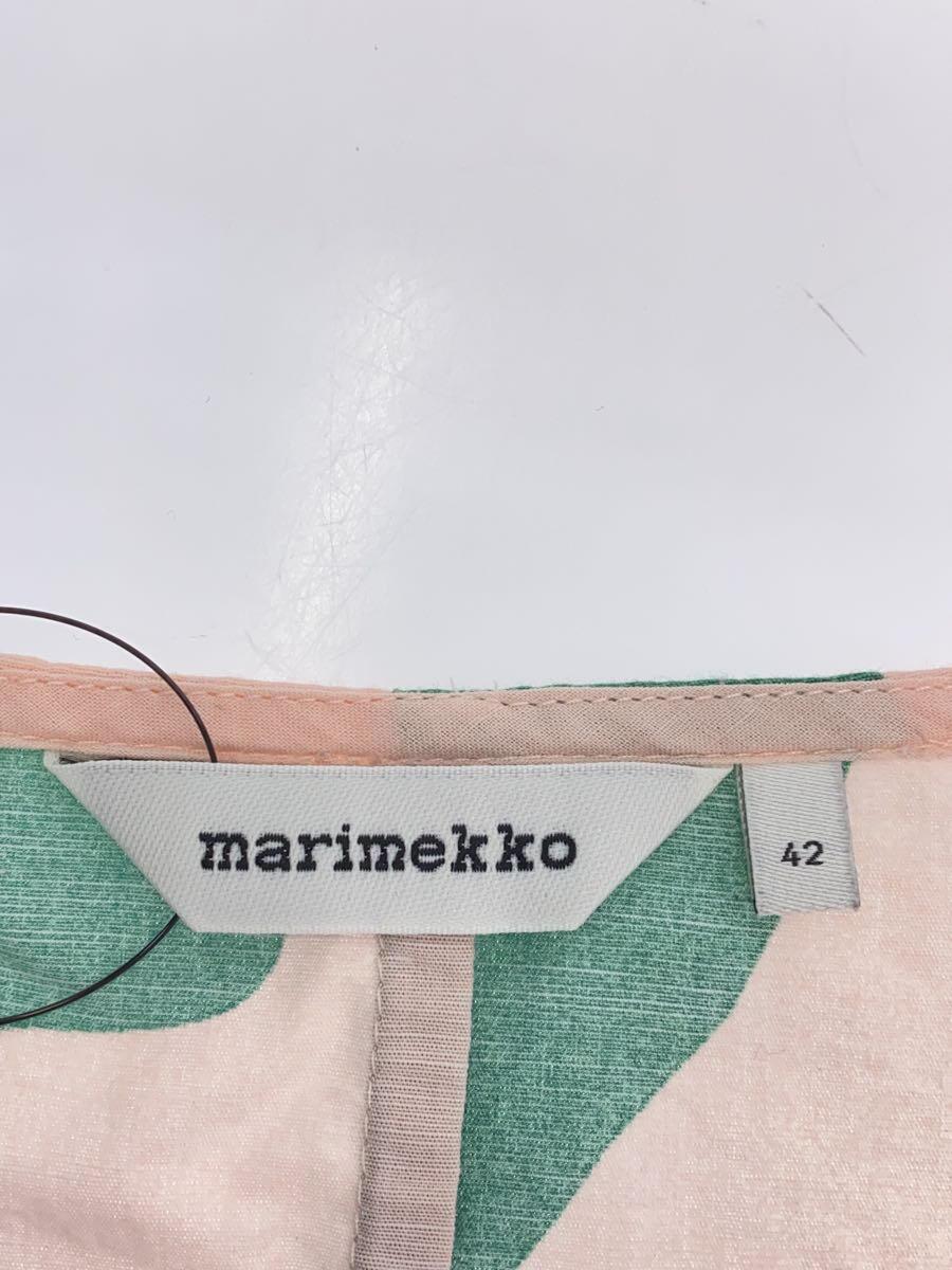 marimekko◆半袖ワンピース/42/コットン/PNK/総柄/52223-5-90783_画像3