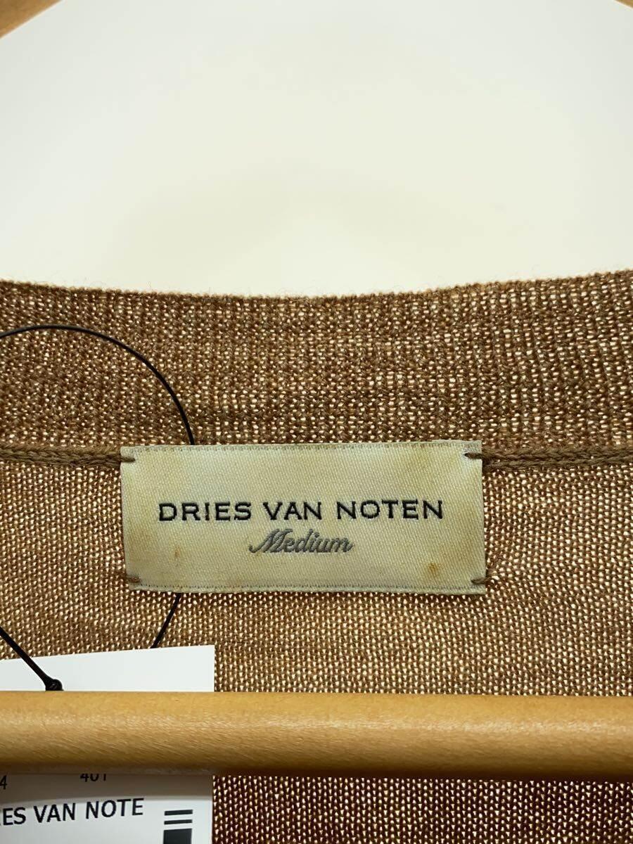 DRIES VAN NOTEN◆セーター(薄手)/M/ウール/CML/無地_画像3