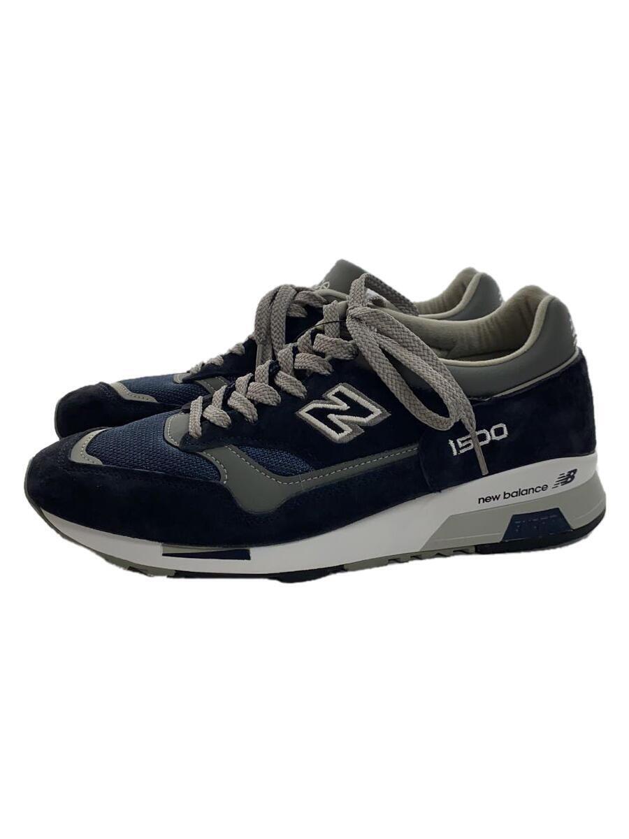 NEW BALANCE◆ローカットスニーカー/UK7.5/ネイビー/スウェード/m1500pnv_画像1