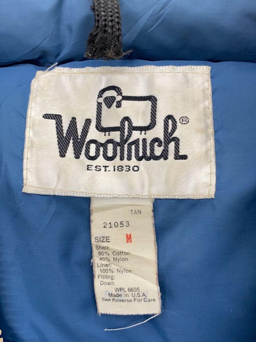 Woolrich◆ダウンベスト/M/コットン/BEG_画像3