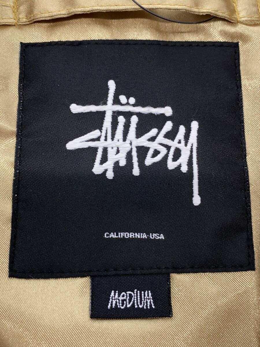 STUSSY◆ブルゾン/M/ポリエステル/KHK/カモフラ_画像3