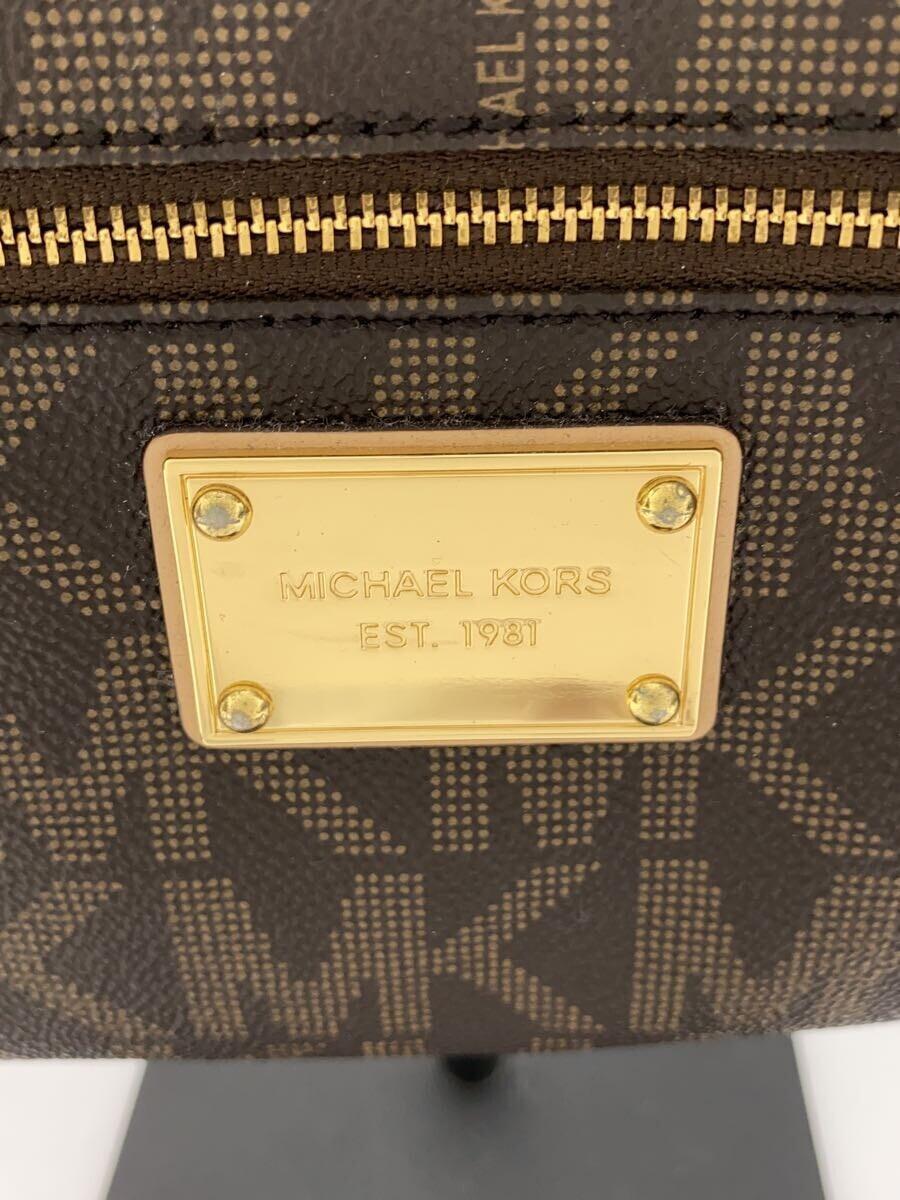 MICHAEL KORS◆ハンドバッグ/レザー/BRW/総柄/35F1GJSW3B_画像5