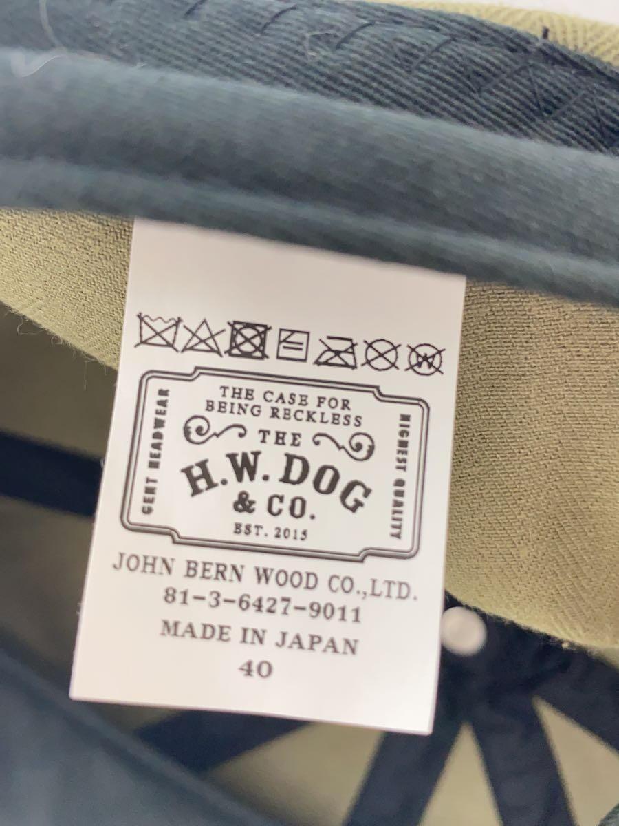 THE H.W.DOG&CO.◆キャスケット/-/コットン/KHK/無地/メンズ/D-00392_画像5