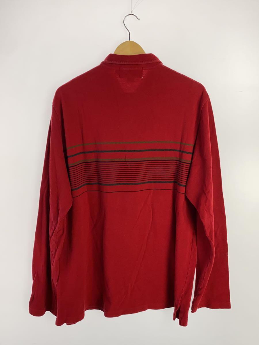 POLO SPORT◆90s/ポロシャツ/XL/コットン/RED_画像2