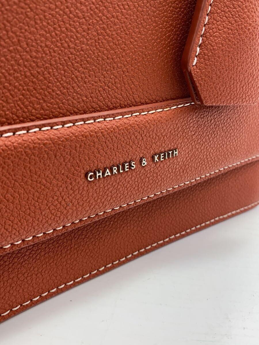 CHARLES&KEITH◆ショルダーバッグ/レザー/BRW/CK2-51190005-2_画像5