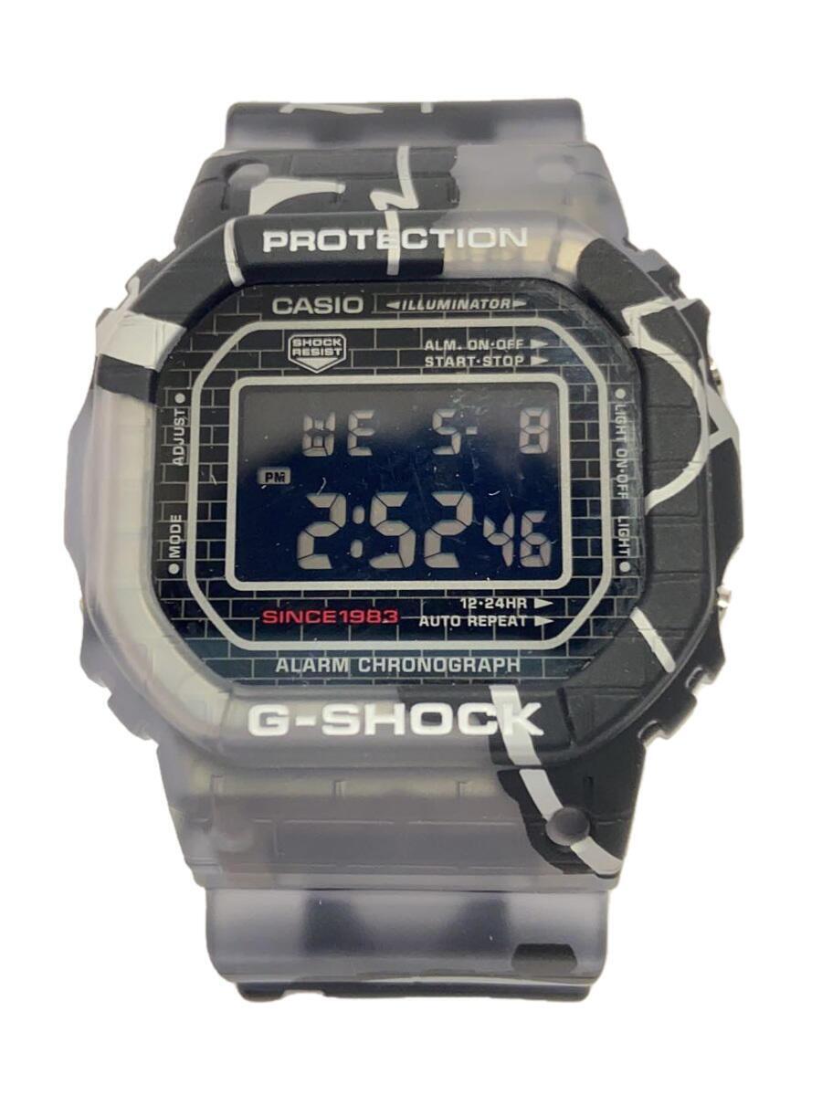 CASIO◆クォーツ腕時計_G-SHOCK/デジタル/ラバー/BLK/GRY/DW-5000SS_画像1