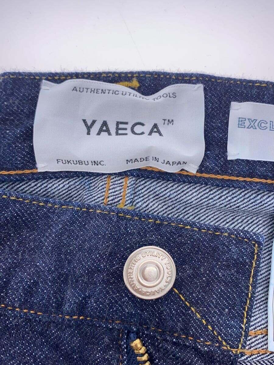 YAECA◆ボトム/32/デニム/IDG/無地/13-13W/WIDE STRAIGHT DENIM PANTS_画像4