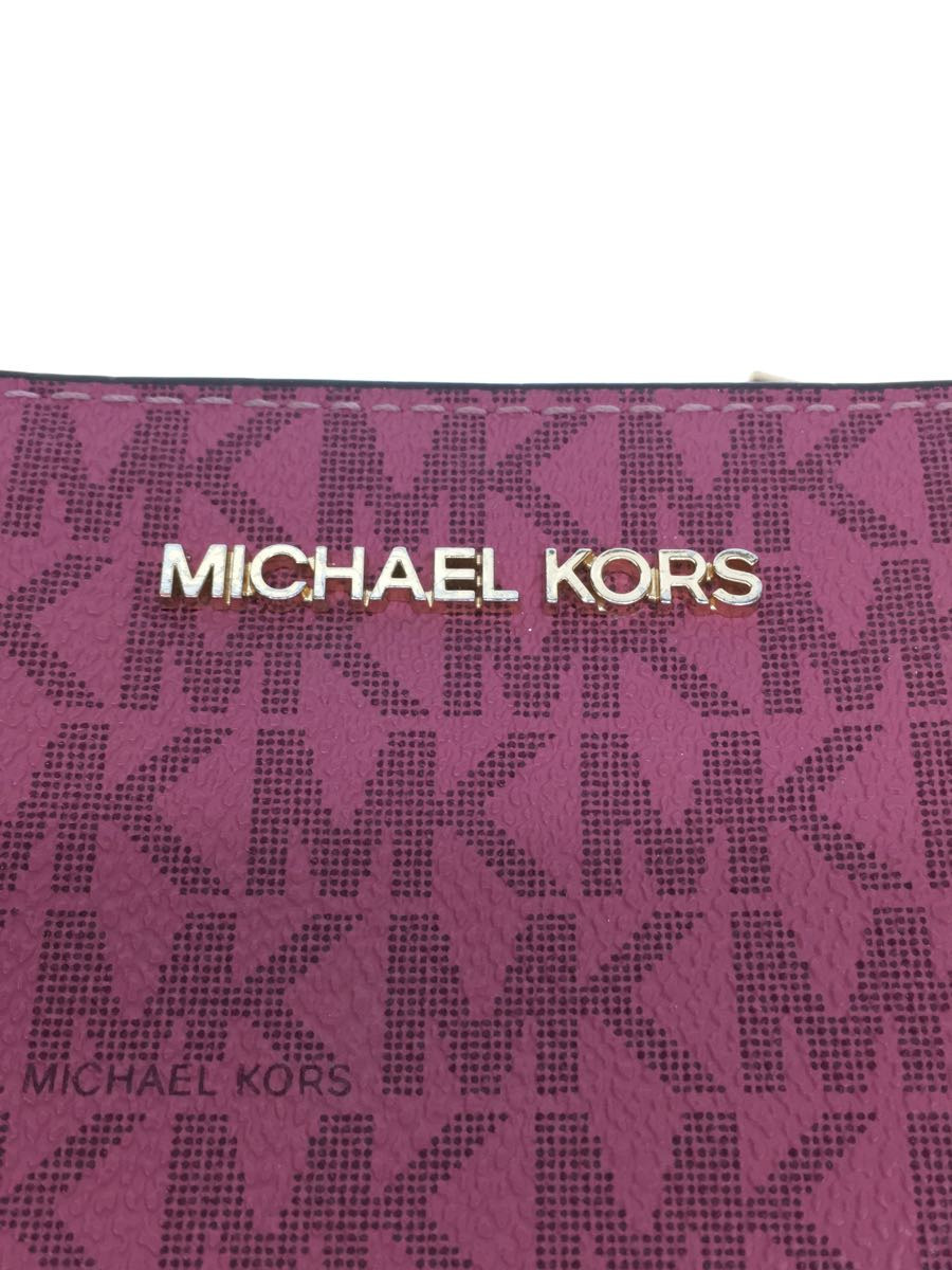 MICHAEL KORS◆2つ折り財布/レザー/PNK/総柄/レディース_画像3