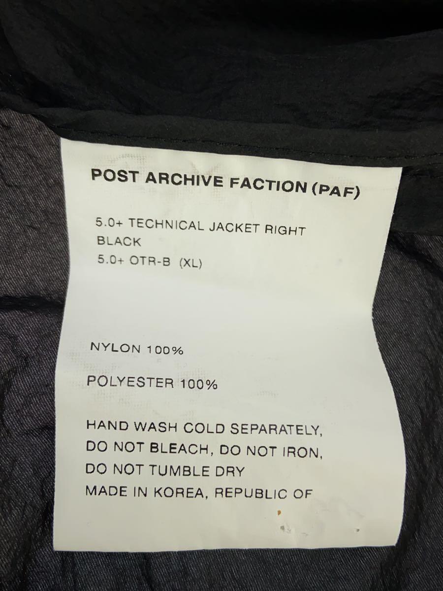 POST ARCHIVE FACTION◆TECHNICAL JACKET/ナイロンジャケット/XL/ブラック//_画像4