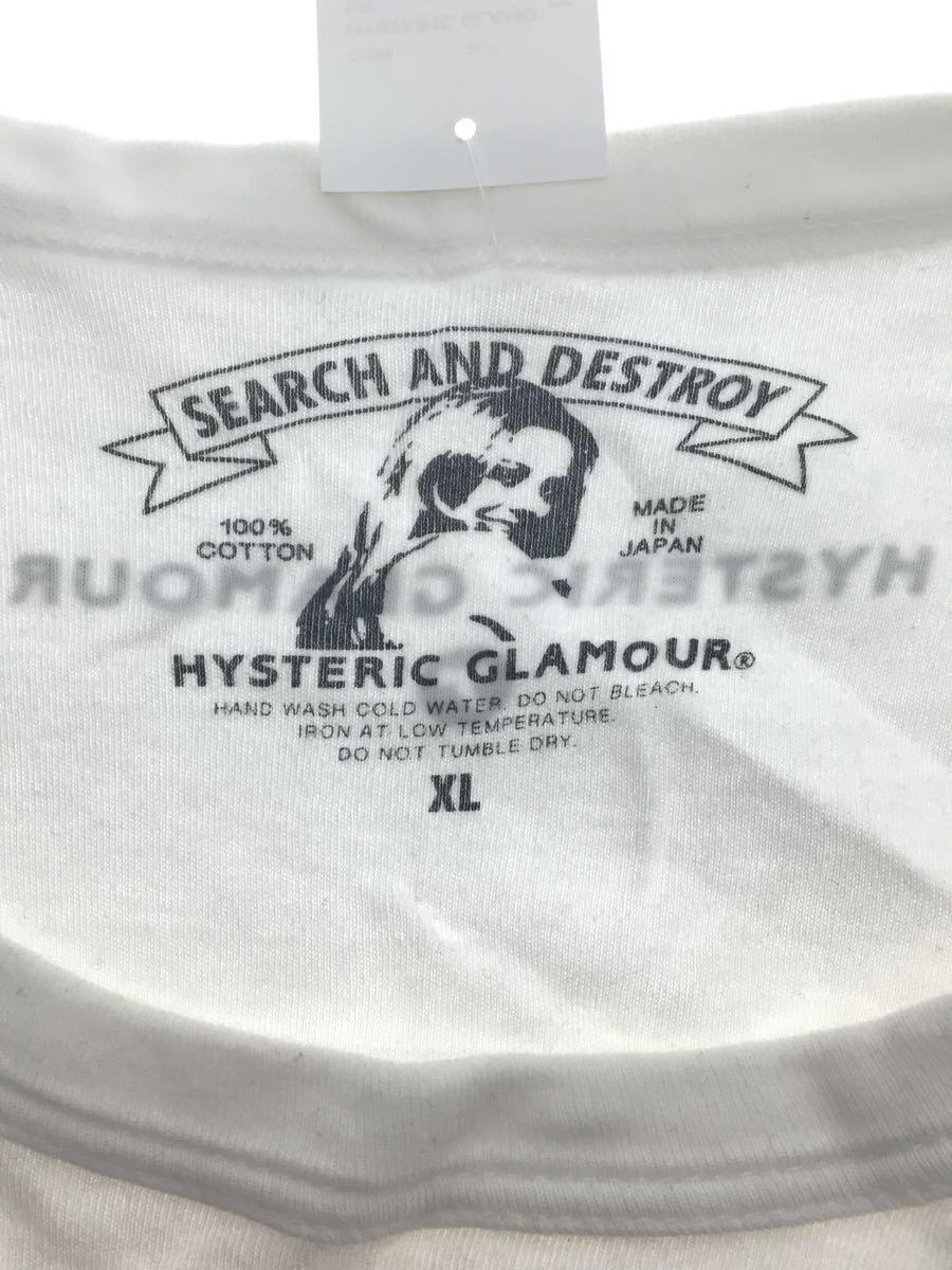 HYSTERIC GLAMOUR◆Tシャツ/XL/コットン/ホワイト/プリント/02192CE02//_画像3