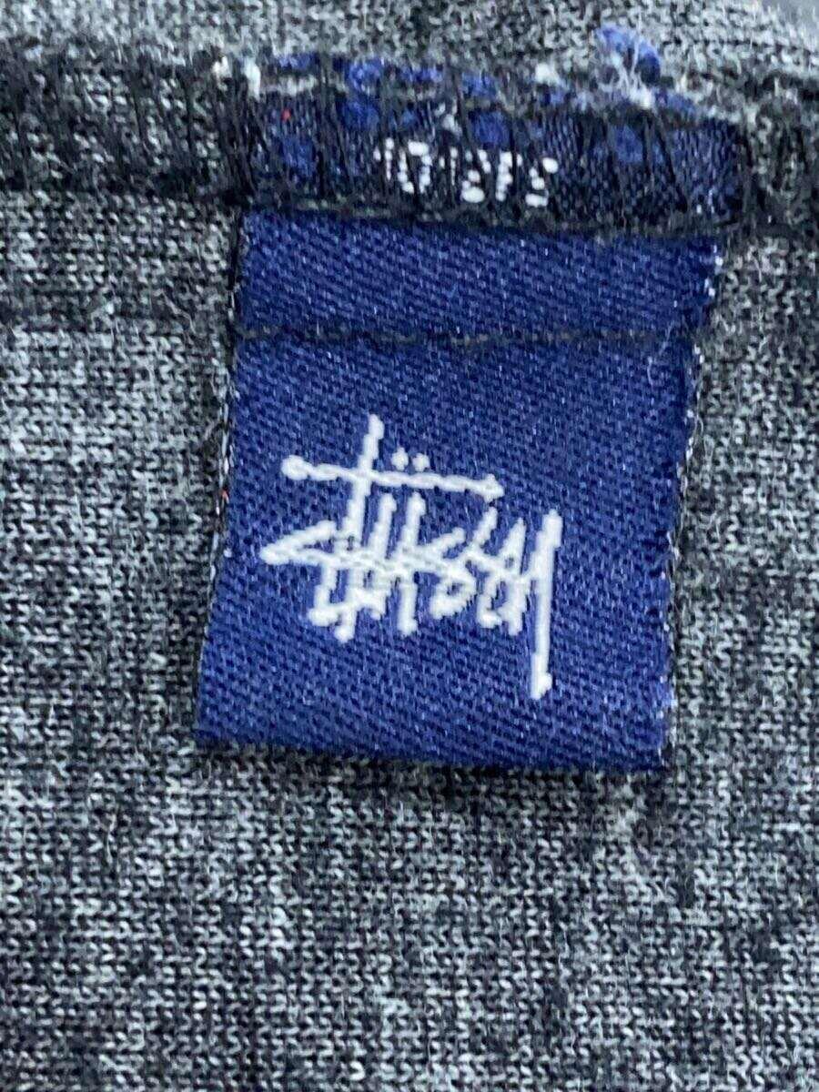 STUSSY◆ジャージ/00S/トラックジャケット/状態考慮/ポリエステル/BLK//_画像3