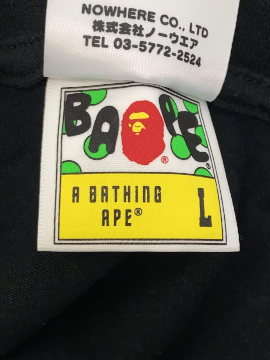 A BATHING APE◆Tシャツ/L/コットン/BLK/プリント/001TEH231933X//_画像4