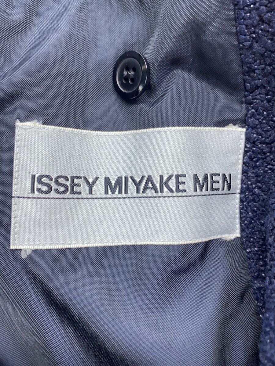 ISSEY MIYAKE MEN◆ナイロンパイルテーラードジャケット/M/ナイロン/ネイビー/ME53-FD225_画像3