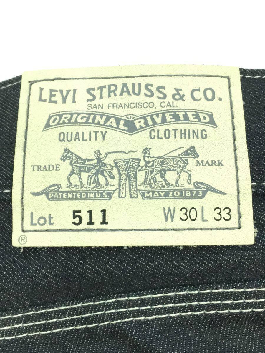 Levi’s◆ストレートパンツ/30/コットン/IDG/無地/EU511-0035_画像4