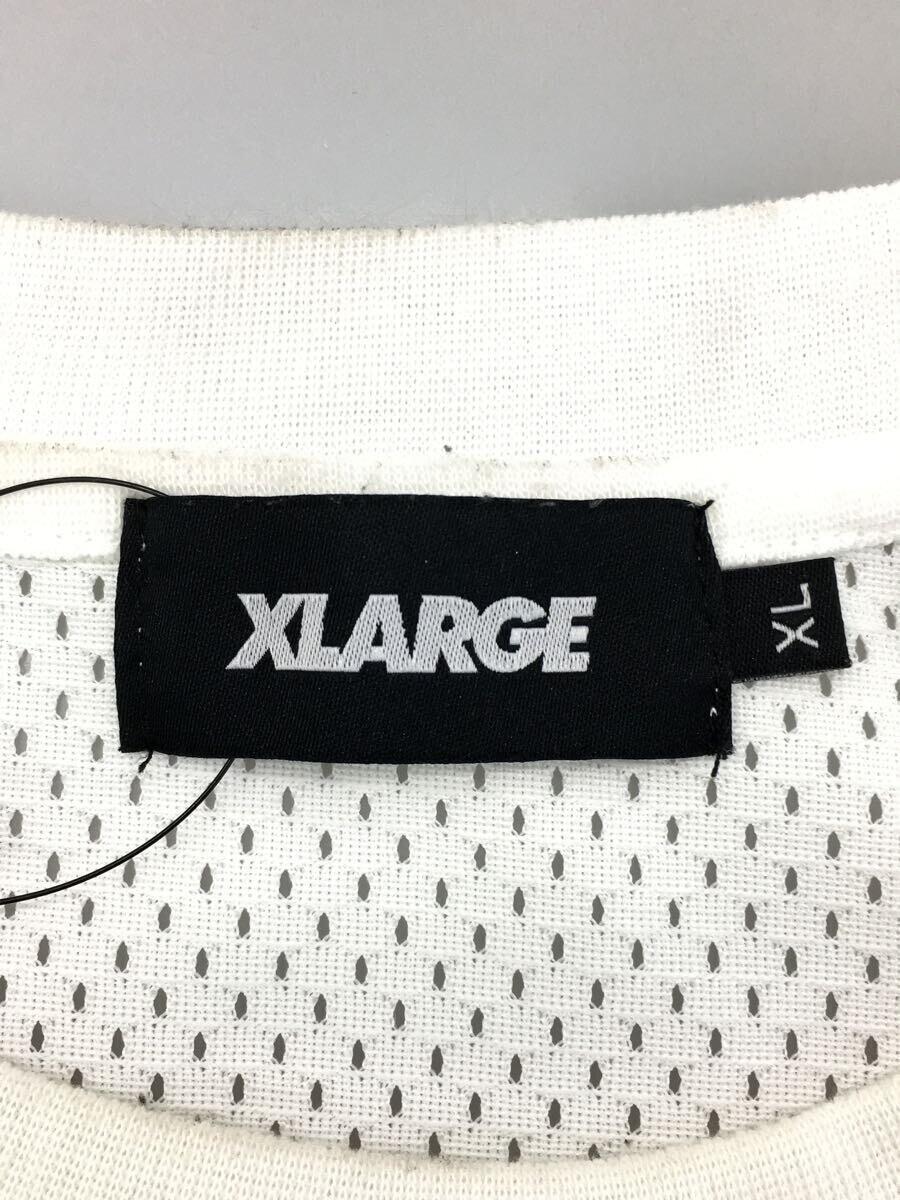 X-LARGE◆NUMBERING FOOTBALL TEE/Tシャツ/XL/ポリエステル/WHT/101222011040_画像3