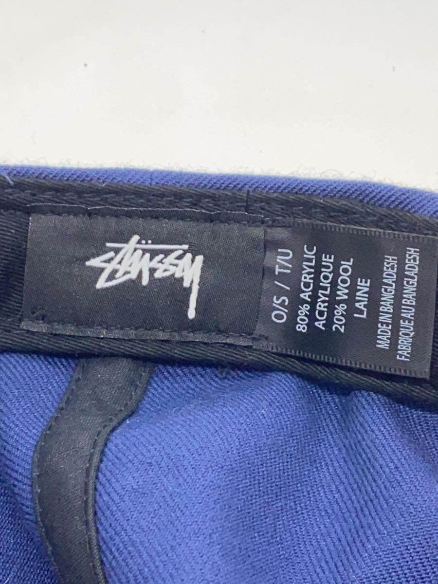 STUSSY◆キャップ/FREE/コットン/BLU/無地/メンズ//_画像5