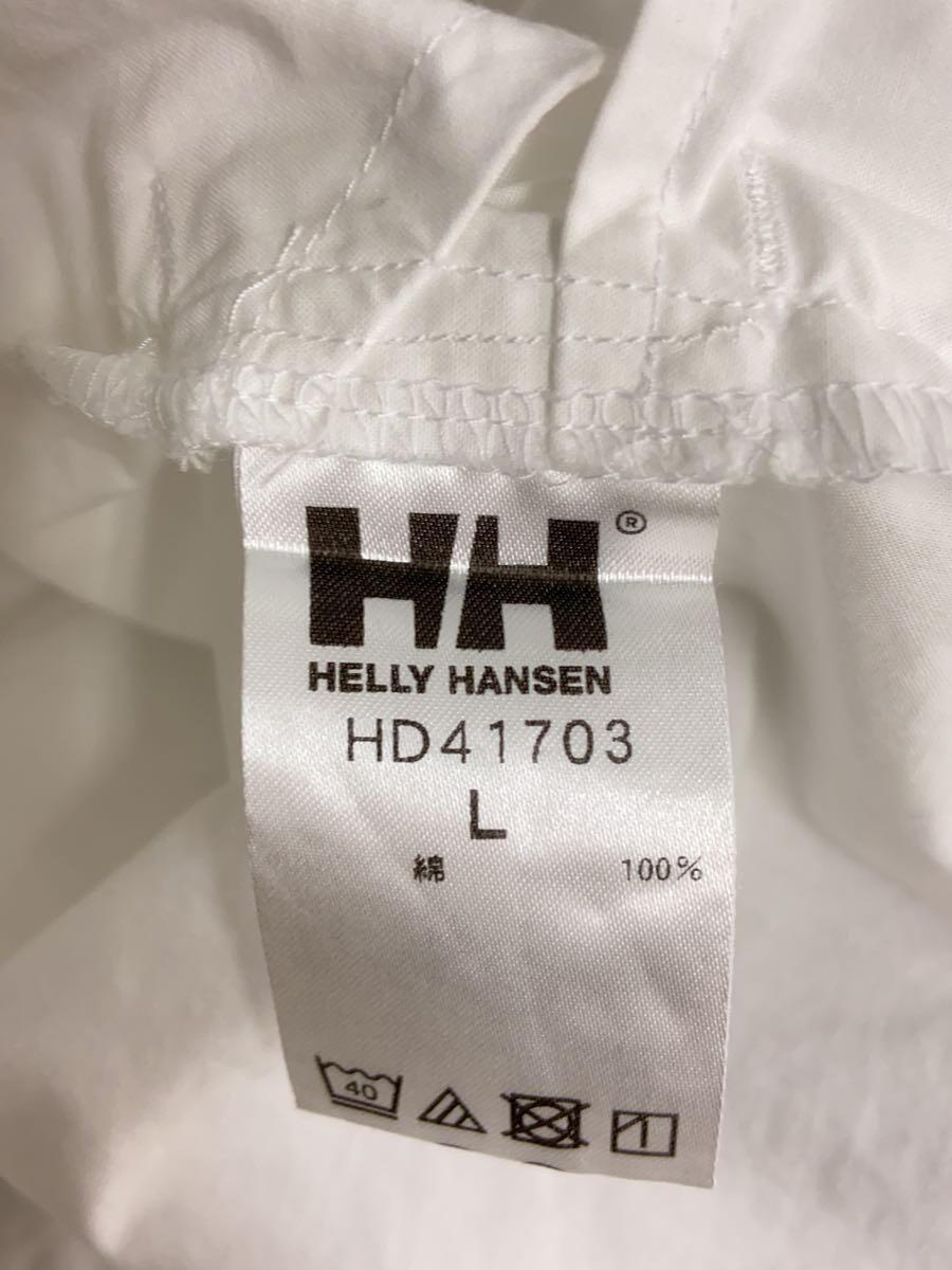 HELLY HANSEN◆シップアッププルオーバーシャツ/L/コットン/WHT/HD41703//_画像4