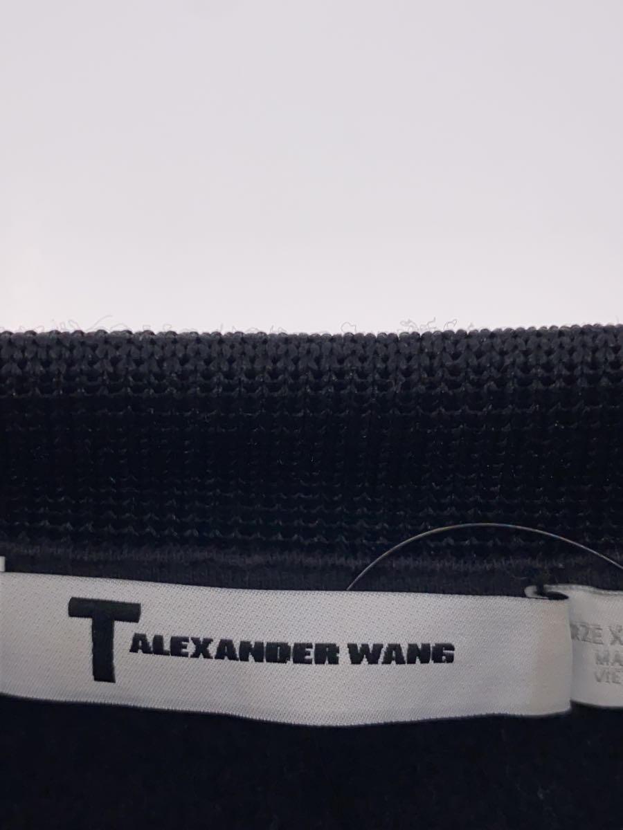 T by ALEXANDER WANG◆スウェット/XS/ポリエステル/BLK/無地/21-26-0560_画像3