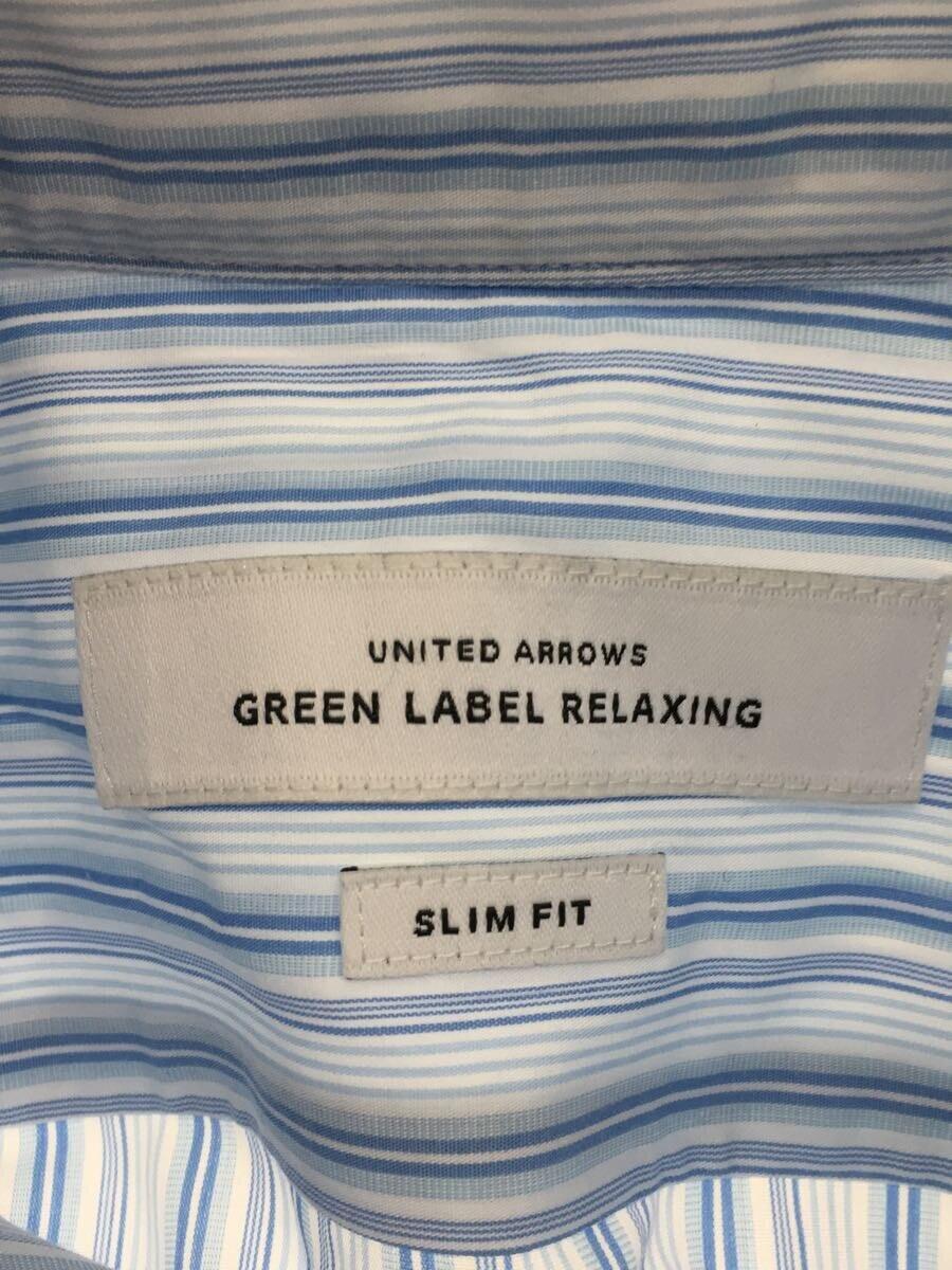 UNITED ARROWS green label relaxing◆長袖ブラウス/38/コットン/BLU/3111-197-1967//_画像3