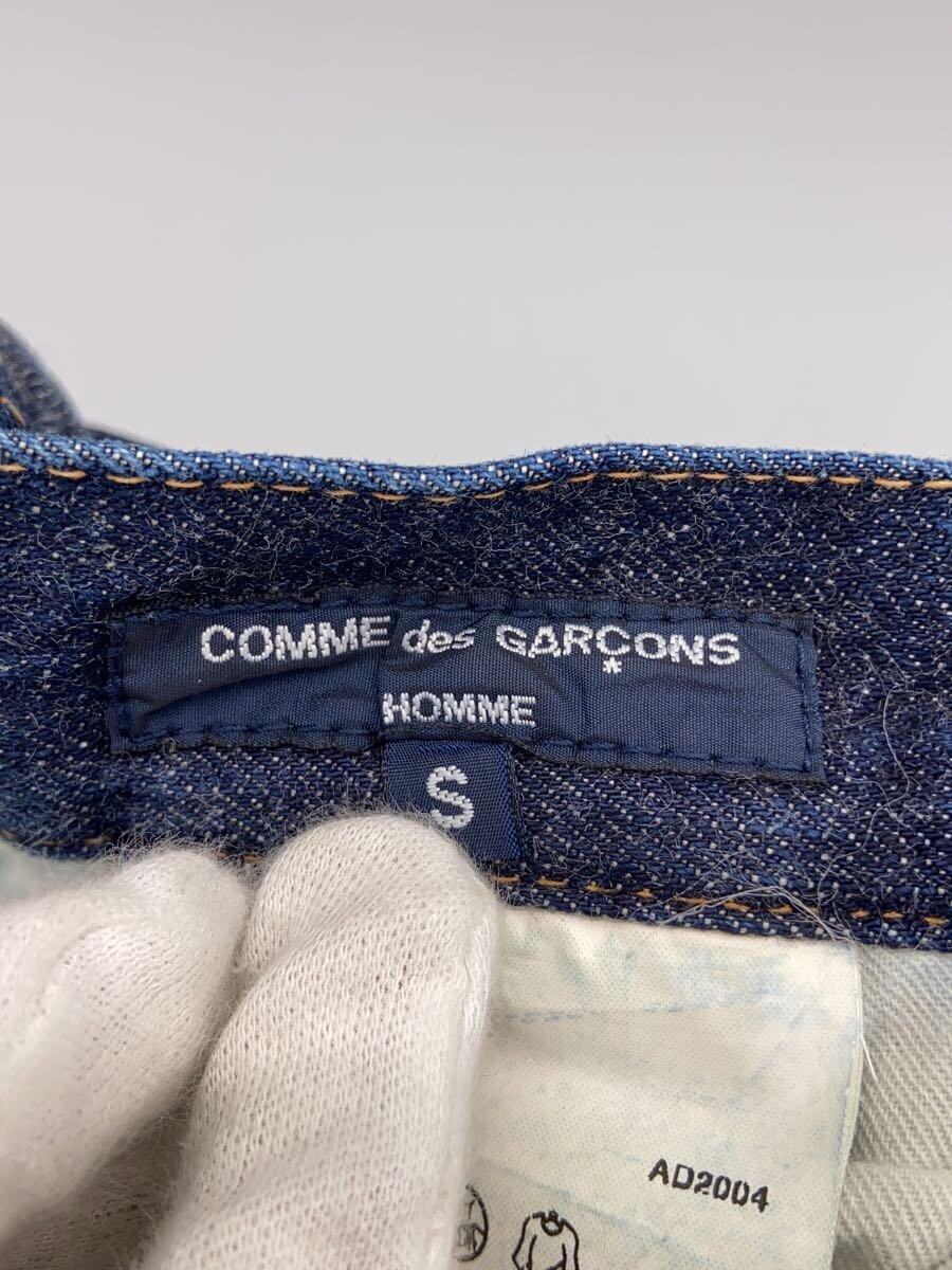 COMME des GARCONS HOMME◆04年/立体デニムパンツ/S/コットン/IDG/無地/HO-P017_画像4