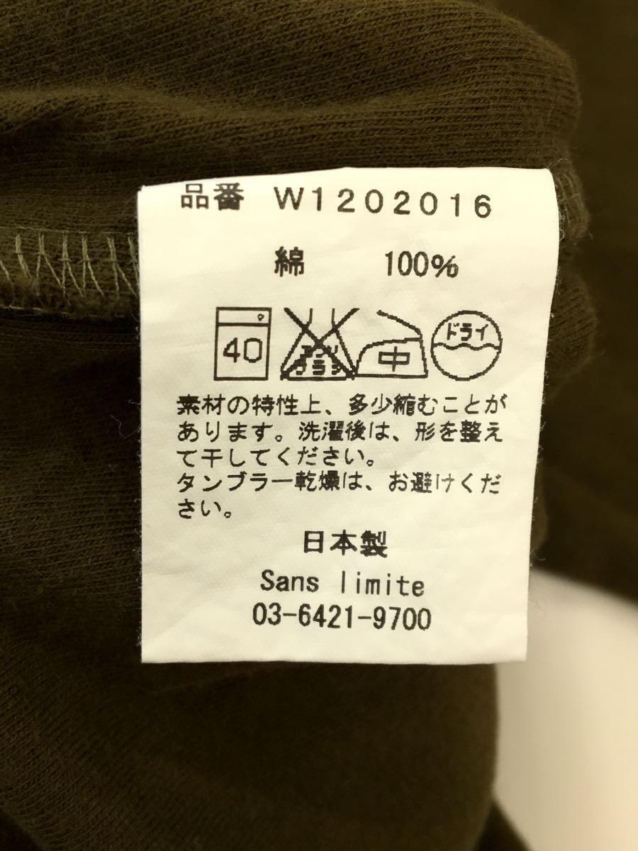 Sans Limite◆Tシャツ/2/コットン/KHK/W1202016//_画像4