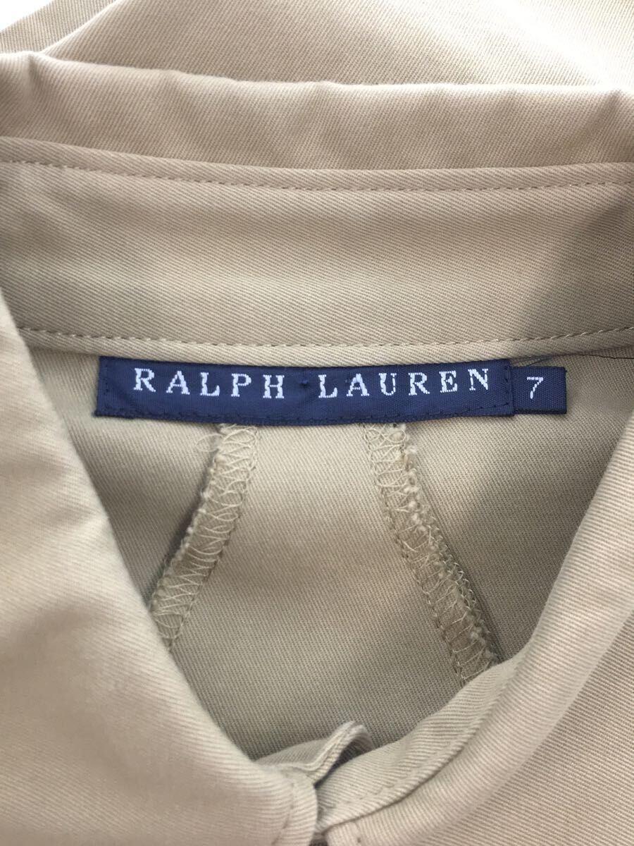 RALPH LAUREN◆ワンピース/7/コットン/ベージュ//_画像3